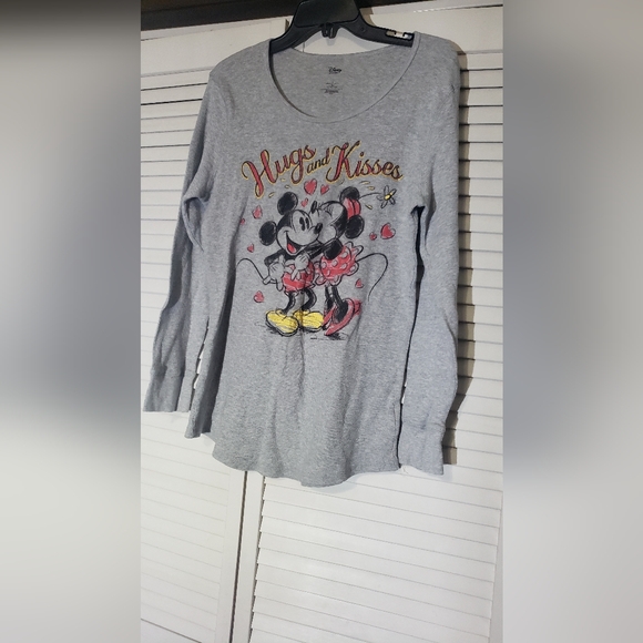 Disney Mickey and Minnie Hugs and Kisses Thermal LS Ladies XL - Picture 6 of 6